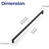 image:imageRavinte 10 Pack 4 Inch Kitchen Square Cabinet Handles Matte Black Cabinet Pulls Black Drawer Pulls Kitchen Cabinet Hardware Handles1812 Inch 18 Inch Hole Center
