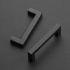 image:imageRavinte 10 Pack 4 Inch Kitchen Square Cabinet Handles Matte Black Cabinet Pulls Black Drawer Pulls Kitchen Cabinet Hardware Handles414 Inch 334 Inch Hole Center