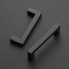 image:imageRavinte 10 Pack 4 Inch Kitchen Square Cabinet Handles Matte Black Cabinet Pulls Black Drawer Pulls Kitchen Cabinet Hardware Handles414 Inch 334 Inch Hole Center