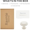 image:imageRavinte 30 Pack 114 inch Kitchen Cabinet Knobs Dresser Drawer Brushed Nickel Zinc Pulls Door Handles for DrawersWhite