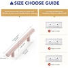 image:imageRavinte 30 Pack  5 Inch Cabinet Pulls Matte Black Stainless Steel Kitchen Drawer Pulls Cabinet Handles 5 InchLength 3 Inch Hole CenterPink
