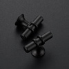 image:imageRavinte 30 Pack 5 Inch Cabinet Pulls Kitchen Cupboard Handles with Round Base Matte Black Drawer Pulls Cabinet Handles 5 Length 3 Hole Center2 Length Single Hole