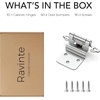 image:imageRavinte 2 Packs 1 Pair 38 Inset Matte Black Cabinet Self Closing Hinges for KitchenBathroomFurniture Cabinets amp DoorsDecorative Cupboard Hardware with Door BumperPolished Chrome