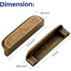 image:imageRavinte Cabinet Pulls Kitchen Cabinet Handles 5 Inch Matte Black 2 PackAntique Brass