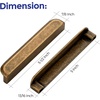image:imageRavinte Cabinet Pulls Kitchen Cabinet Handles 5 Inch Matte Black 2 PackAntique Brass