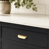 image:imageRavinte Cabinet Pulls Kitchen Cabinet Handles 5 Inch Matte Black 2 PackBrushed Brass