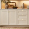 image:imageRavinte Cabinet Pulls Kitchen Cabinet Handles 5 Inch Matte Black 2 PackBrushed Brass