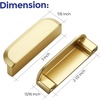 image:imageRavinte Cabinet Pulls Kitchen Cabinet Handles 5 Inch Matte Black 2 PackBrushed Brass