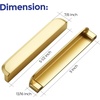 image:imageRavinte Cabinet Pulls Kitchen Cabinet Handles 5 Inch Matte Black 2 PackBrushed Brass