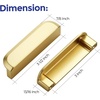 image:imageRavinte Cabinet Pulls Kitchen Cabinet Handles 5 Inch Matte Black 2 PackBrushed Brass
