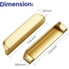 image:imageRavinte Cabinet Pulls Kitchen Cabinet Handles 5 Inch Matte Black 2 PackBrushed Brass