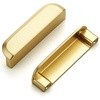 image:imageRavinte Cabinet Pulls Kitchen Cabinet Handles 5 Inch Matte Black 2 PackBrushed Brass