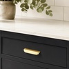 image:imageRavinte Cabinet Pulls Kitchen Cabinet Handles 5 Inch Matte Black 2 PackBrushed Brass