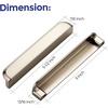 image:imageRavinte Cabinet Pulls Kitchen Cabinet Handles 5 Inch Matte Black 2 PackBrushed Nickel