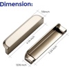 image:imageRavinte Cabinet Pulls Kitchen Cabinet Handles 5 Inch Matte Black 2 PackBrushed Nickel