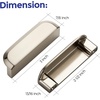 image:imageRavinte Cabinet Pulls Kitchen Cabinet Handles 5 Inch Matte Black 2 PackBrushed Nickel