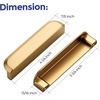 image:imageRavinte Cabinet Pulls Kitchen Cabinet Handles 5 Inch Matte Black 2 PackChampagne Bronze