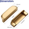 image:imageRavinte Cabinet Pulls Kitchen Cabinet Handles 5 Inch Matte Black 2 PackChampagne Bronze