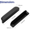 image:imageRavinte Cabinet Pulls Kitchen Cabinet Handles 5 Inch Matte Black 2 PackMatte Black
