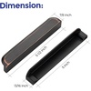 image:imageRavinte Cabinet Pulls Kitchen Cabinet Handles 5 Inch Matte Black 2 PackOil Rubbed Bronze