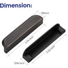 image:imageRavinte Cabinet Pulls Kitchen Cabinet Handles 5 Inch Matte Black 2 PackOil Rubbed Bronze