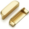 image:imageRavinte Cabinet Pulls Kitchen Cabinet Handles 5 Inch Matte Black 2 PackBrushed Brass