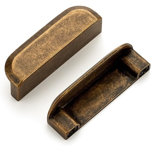 image:imageRavinte Cabinet Pulls Kitchen Cabinet Handles 5 Inch Matte Black 2 PackAntique Brass