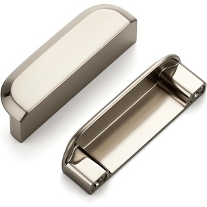 image:imageRavinte Cabinet Pulls Kitchen Cabinet Handles 5 Inch Matte Black 2 PackBrushed Nickel