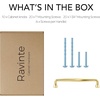 image:imageRavinte Brushed Gold Zinc Alloy Cabinet Handles5 Pulls20 PackBrushed Gold