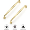 image:imageRavinte Brushed Gold Zinc Alloy Cabinet Handles5 Pulls20 PackBrushed Gold