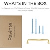 image:imageRavinte Brushed Gold Zinc Alloy Cabinet Handles5 Pulls20 PackBrushed Gold