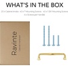 image:imageRavinte Brushed Gold Zinc Alloy Cabinet Handles5 Pulls20 PackBrushed Gold