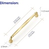 image:imageRavinte Brushed Gold Zinc Alloy Cabinet Handles5 Pulls20 PackBrushed Gold