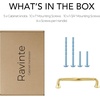image:imageRavinte Brushed Gold Zinc Alloy Cabinet Handles5 Pulls20 PackBrushed Gold