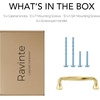 image:imageRavinte Brushed Gold Zinc Alloy Cabinet Handles5 Pulls20 PackBrushed Gold