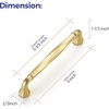 image:imageRavinte Brushed Gold Zinc Alloy Cabinet Handles5 Pulls20 PackBrushed Gold