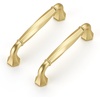 image:imageRavinte Brushed Gold Zinc Alloy Cabinet Handles5 Pulls20 PackBrushed Gold