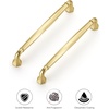 image:imageRavinte Brushed Gold Zinc Alloy Cabinet Handles5 Pulls20 PackBrushed Gold