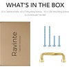 image:imageRavinte Brushed Gold Zinc Alloy Cabinet Handles5 Pulls20 PackBrushed Gold