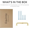 image:imageRavinte Brushed Gold Zinc Alloy Cabinet Handles5 Pulls20 PackBrushed Gold