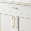 image:imageRavinte Brushed Gold Zinc Alloy Cabinet Handles5 Pulls20 PackBrushed Gold