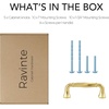image:imageRavinte Brushed Gold Zinc Alloy Cabinet Handles5 Pulls20 PackBrushed Gold