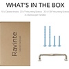 image:imageRavinte Brushed Gold Zinc Alloy Cabinet Handles5 Pulls20 PackBrushed Nickel