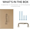 image:imageRavinte Brushed Gold Zinc Alloy Cabinet Handles5 Pulls20 PackBrushed Nickel
