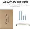 image:imageRavinte Brushed Gold Zinc Alloy Cabinet Handles5 Pulls20 PackBrushed Nickel
