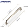 image:imageRavinte Brushed Gold Zinc Alloy Cabinet Handles5 Pulls20 PackBrushed Nickel