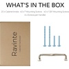 image:imageRavinte Brushed Gold Zinc Alloy Cabinet Handles5 Pulls20 PackBrushed Nickel