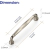 image:imageRavinte Brushed Gold Zinc Alloy Cabinet Handles5 Pulls20 PackBrushed Nickel
