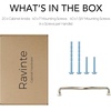 image:imageRavinte Brushed Gold Zinc Alloy Cabinet Handles5 Pulls20 PackBrushed Nickel