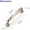 image:imageRavinte Brushed Gold Zinc Alloy Cabinet Handles5 Pulls20 PackBrushed Nickel